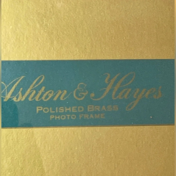 Ashton & Hayes Mini Picture Frame Polished Brass  3 1/2 X 5” - Picture 2 of 4